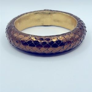 Ted Rossi Snakeskin Bangle Bracelet